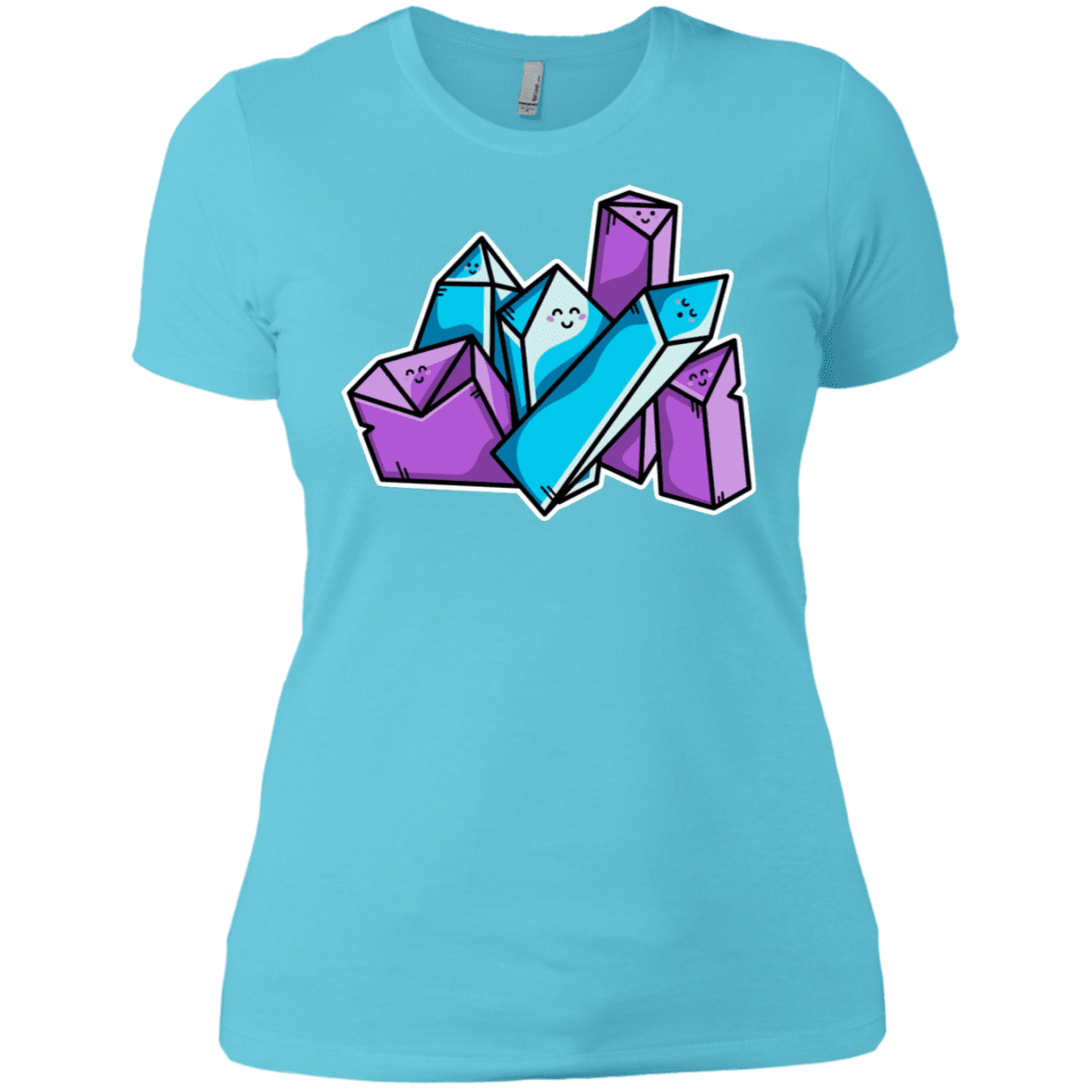 T-Shirts Cancun / X-Small Kawaii Cute Crystals Women's Premium T-Shirt