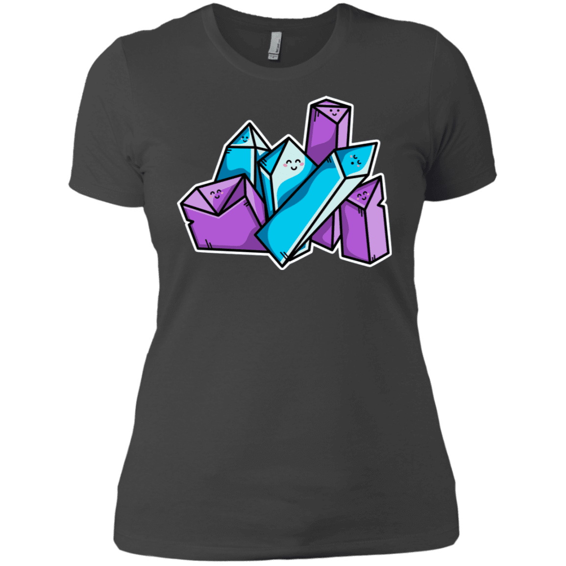 T-Shirts Heavy Metal / X-Small Kawaii Cute Crystals Women's Premium T-Shirt