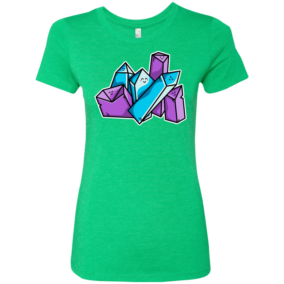 T-Shirts Envy / S Kawaii Cute Crystals Women's Triblend T-Shirt