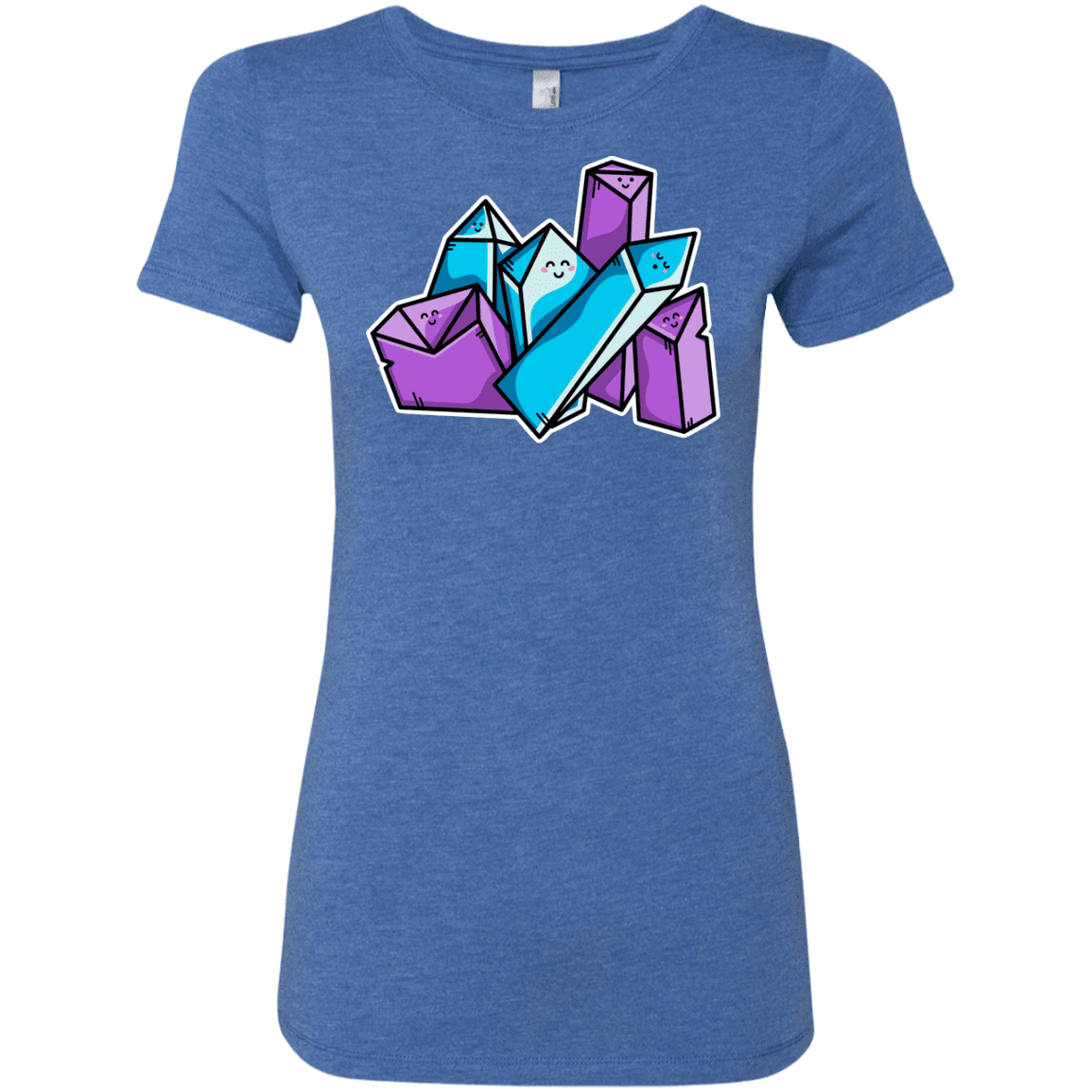 T-Shirts Vintage Royal / S Kawaii Cute Crystals Women's Triblend T-Shirt