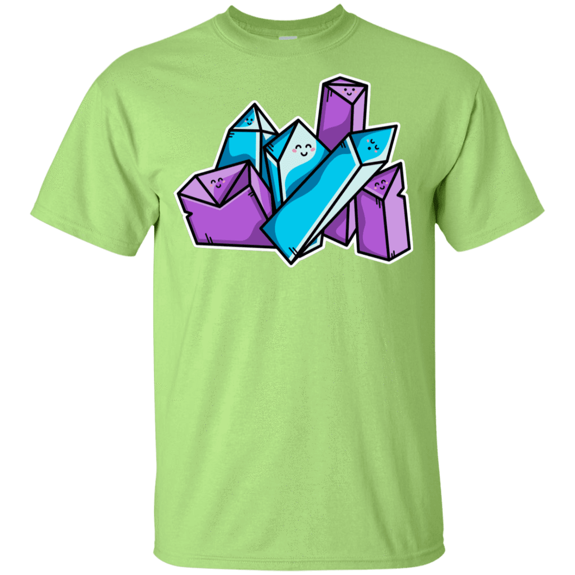 T-Shirts Mint Green / YXS Kawaii Cute Crystals Youth T-Shirt