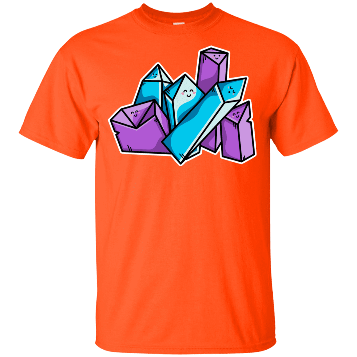 T-Shirts Orange / YXS Kawaii Cute Crystals Youth T-Shirt