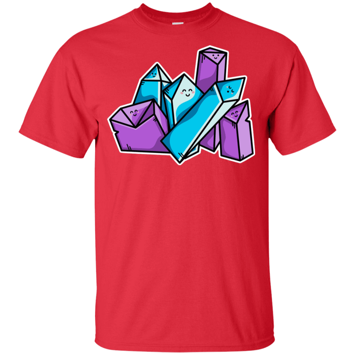 T-Shirts Red / YXS Kawaii Cute Crystals Youth T-Shirt