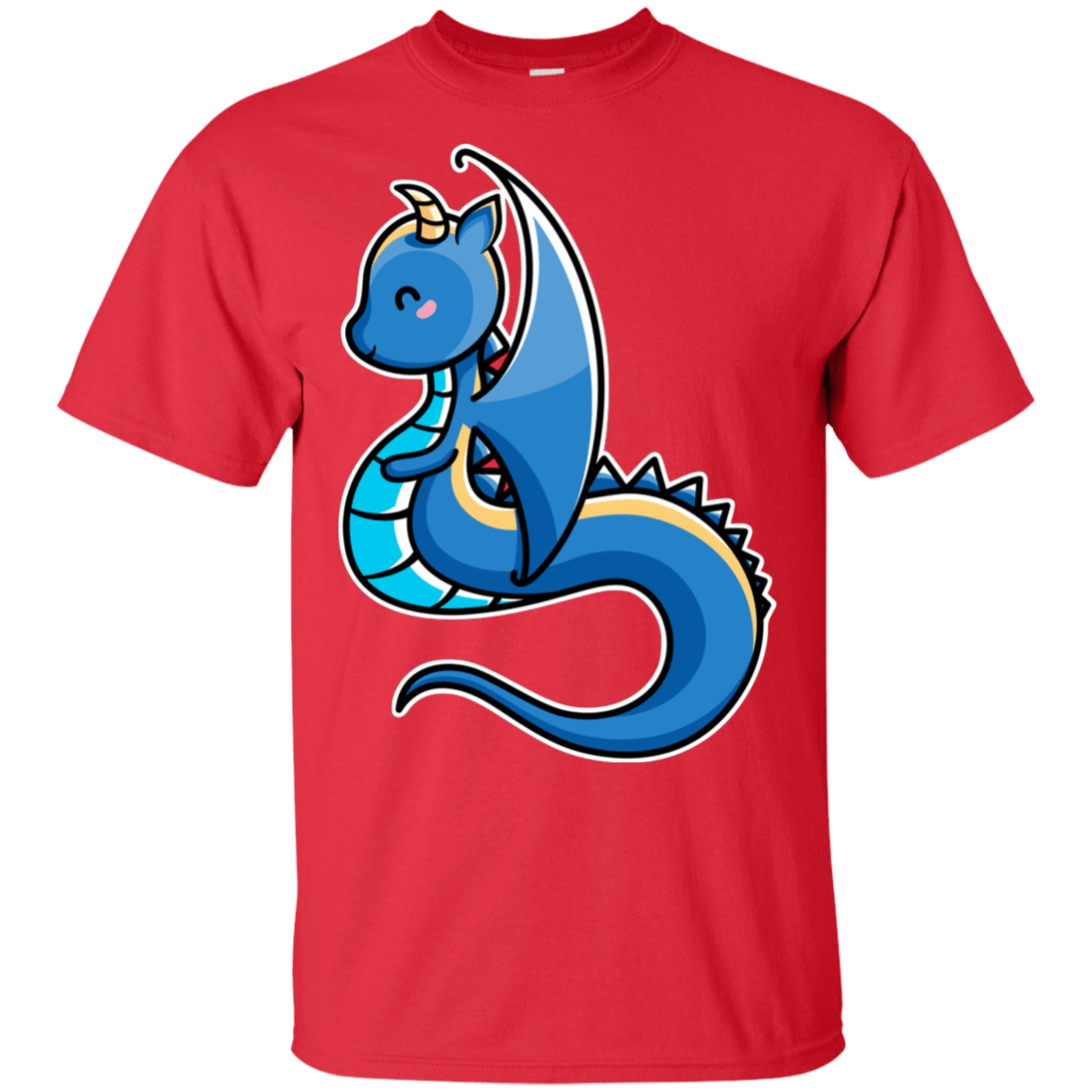 T-Shirts Red / S Kawaii Cute Dragon T-Shirt