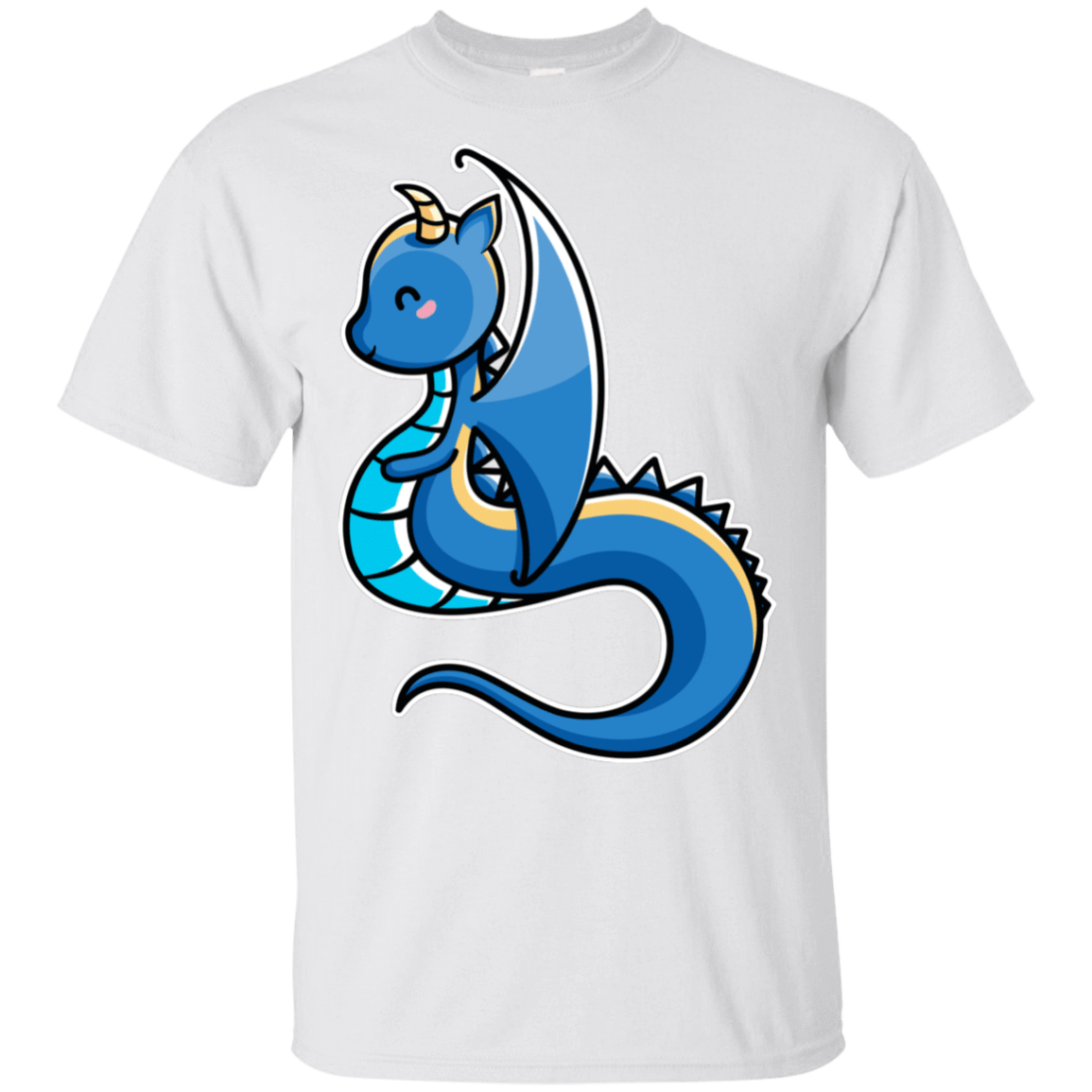T-Shirts White / S Kawaii Cute Dragon T-Shirt