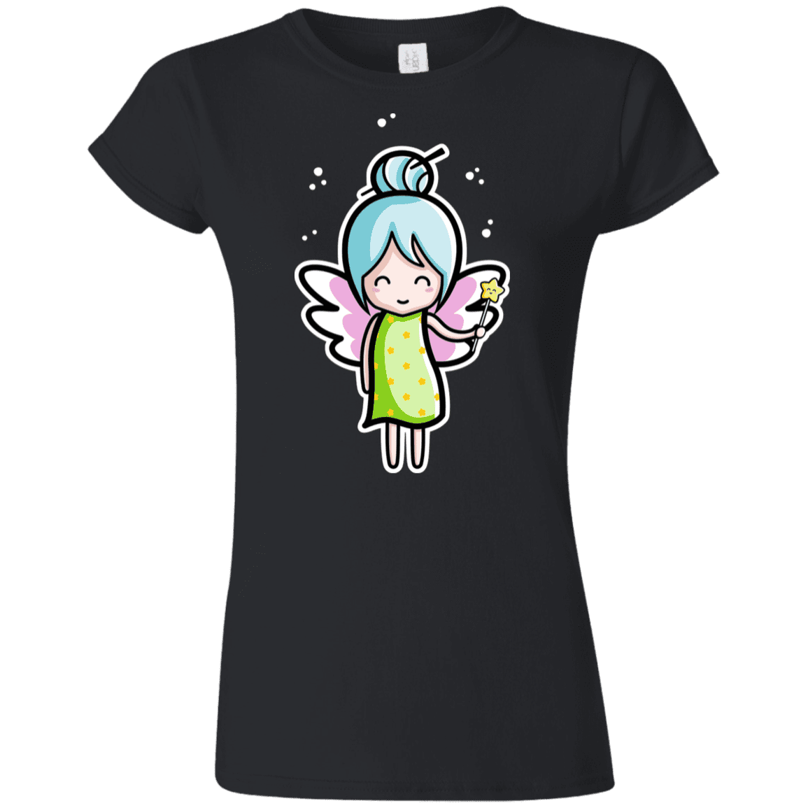 T-Shirts Black / S Kawaii Cute Fairy Junior Slimmer-Fit T-Shirt