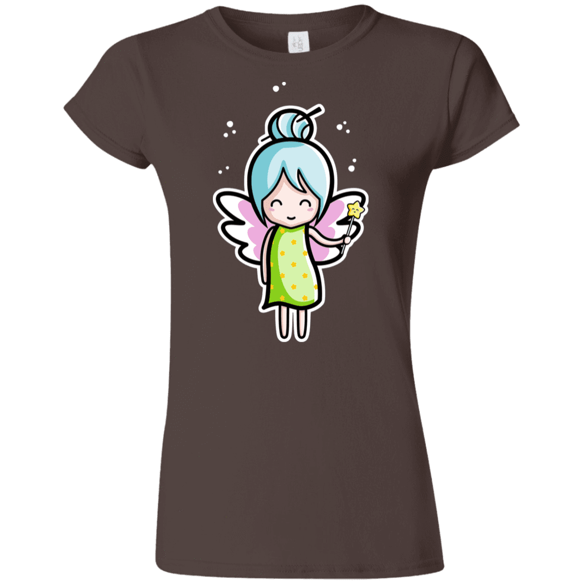 T-Shirts Dark Chocolate / S Kawaii Cute Fairy Junior Slimmer-Fit T-Shirt