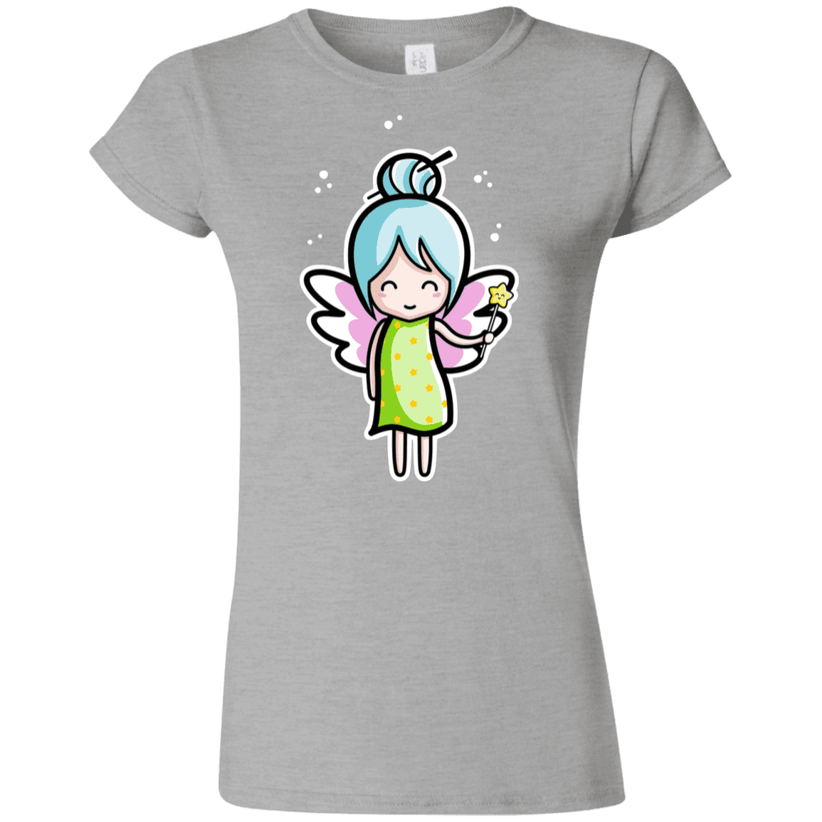 T-Shirts Sport Grey / S Kawaii Cute Fairy Junior Slimmer-Fit T-Shirt