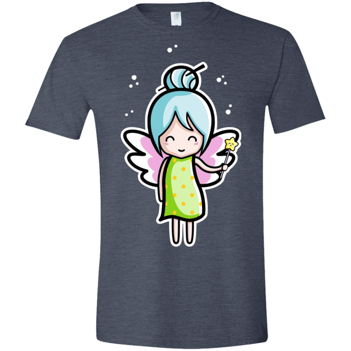 T-Shirts Heather Navy / S Kawaii Cute Fairy Men's Semi-Fitted Softstyle