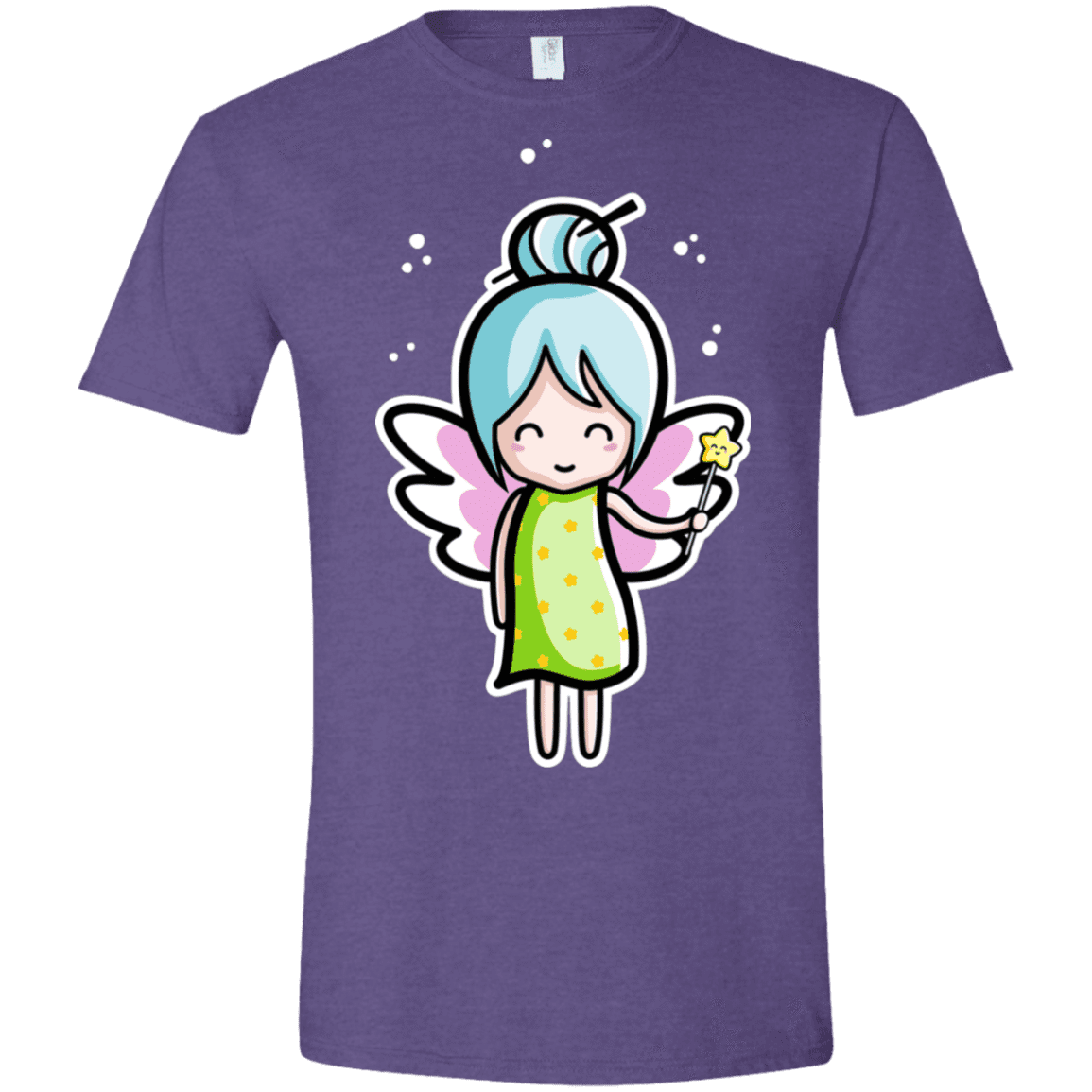 T-Shirts Heather Purple / S Kawaii Cute Fairy Men's Semi-Fitted Softstyle