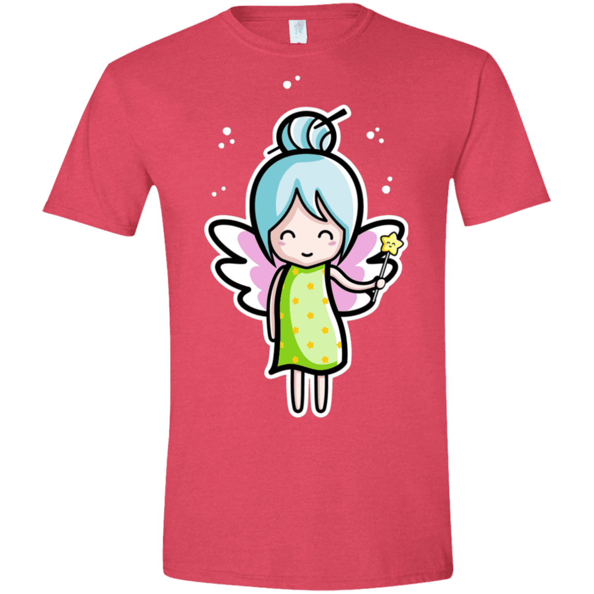 T-Shirts Heather Red / S Kawaii Cute Fairy Men's Semi-Fitted Softstyle