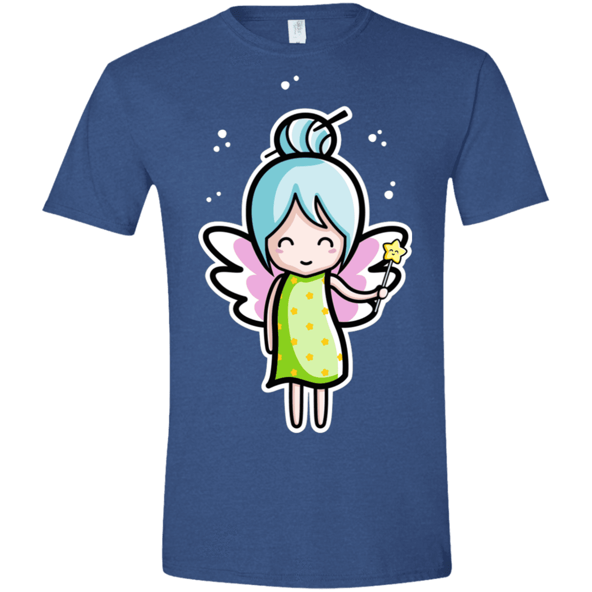T-Shirts Heather Royal / X-Small Kawaii Cute Fairy Men's Semi-Fitted Softstyle