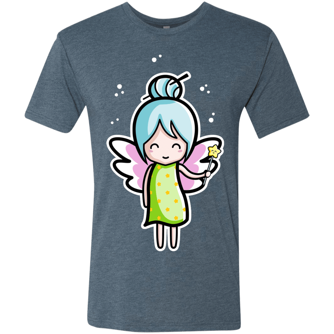 T-Shirts Indigo / S Kawaii Cute Fairy Men's Triblend T-Shirt