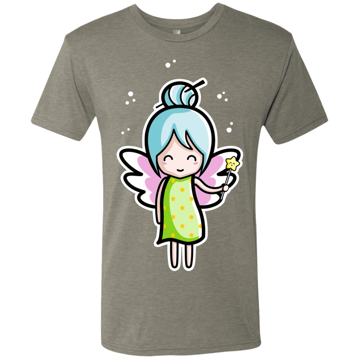 T-Shirts Venetian Grey / S Kawaii Cute Fairy Men's Triblend T-Shirt