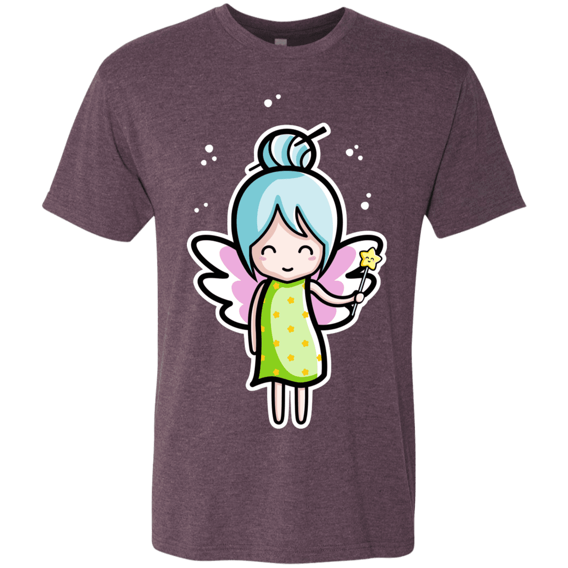 T-Shirts Vintage Purple / S Kawaii Cute Fairy Men's Triblend T-Shirt