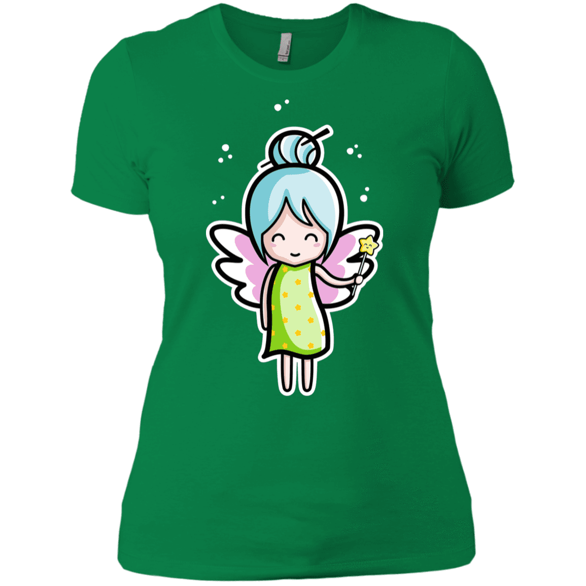 T-Shirts Kelly Green / X-Small Kawaii Cute Fairy Women's Premium T-Shirt