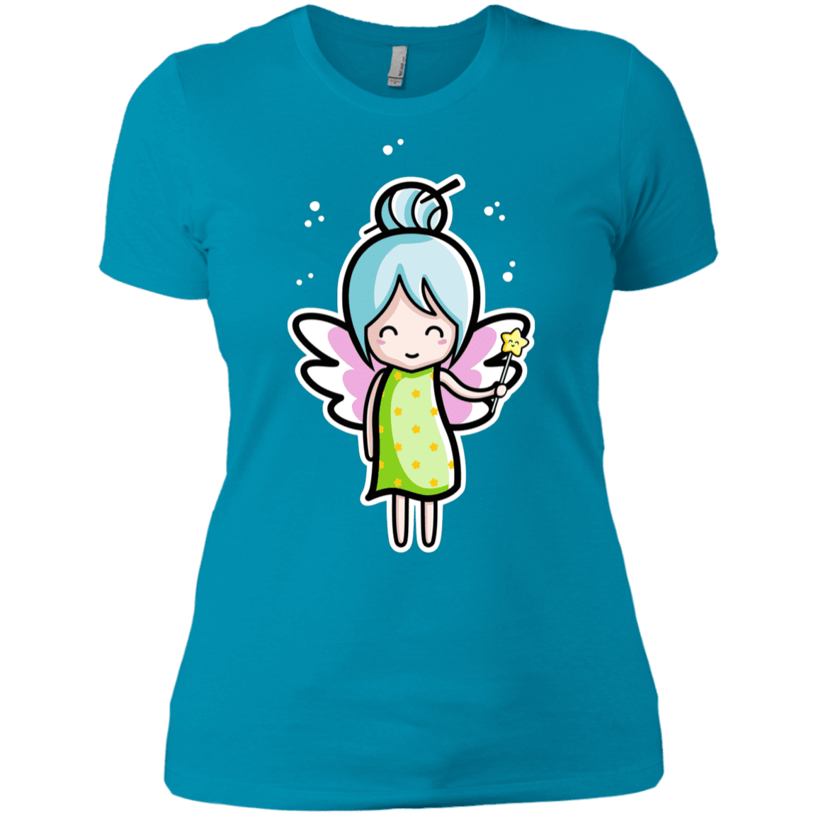 T-Shirts Turquoise / X-Small Kawaii Cute Fairy Women's Premium T-Shirt