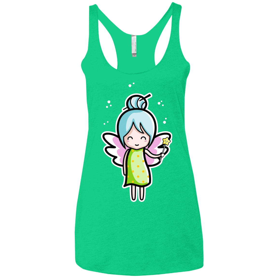 T-Shirts Envy / X-Small Kawaii Cute Fairy Women's Triblend Racerback Tank