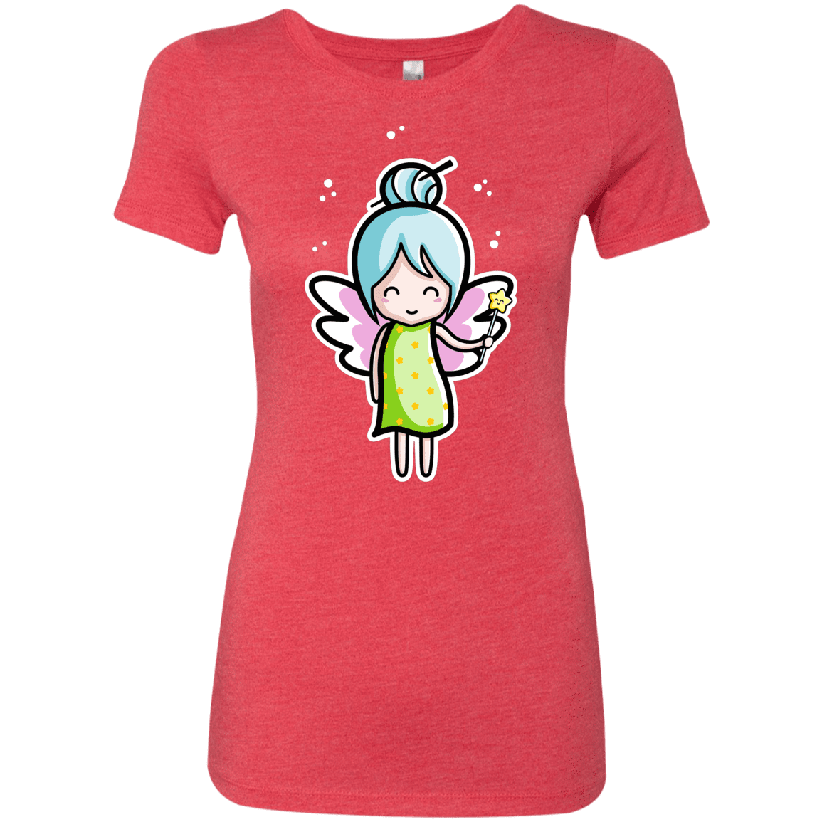 T-Shirts Vintage Red / S Kawaii Cute Fairy Women's Triblend T-Shirt