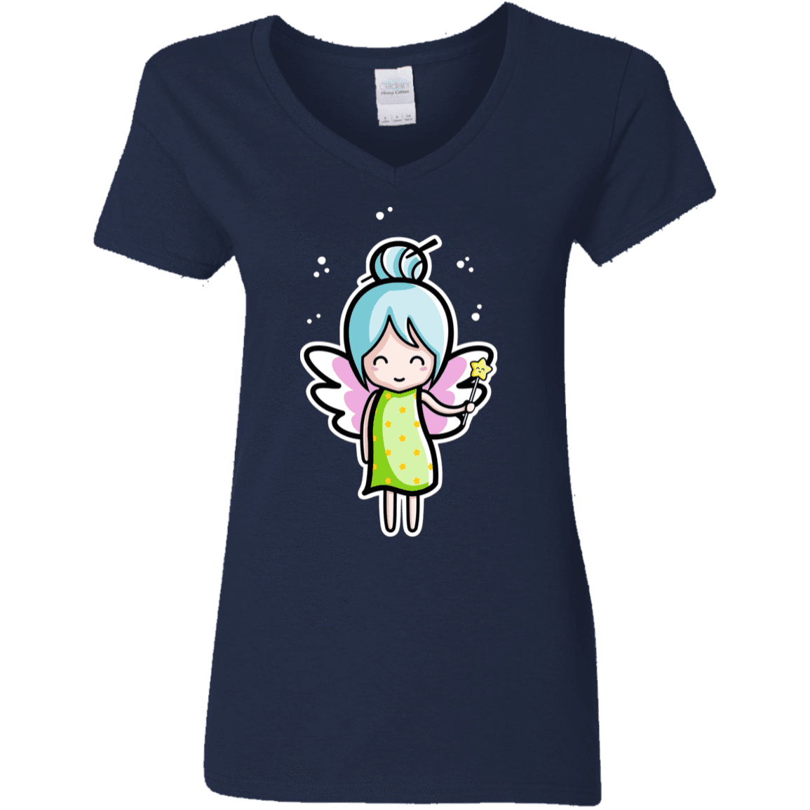 T-Shirts Navy / S Kawaii Cute Fairy Women's V-Neck T-Shirt