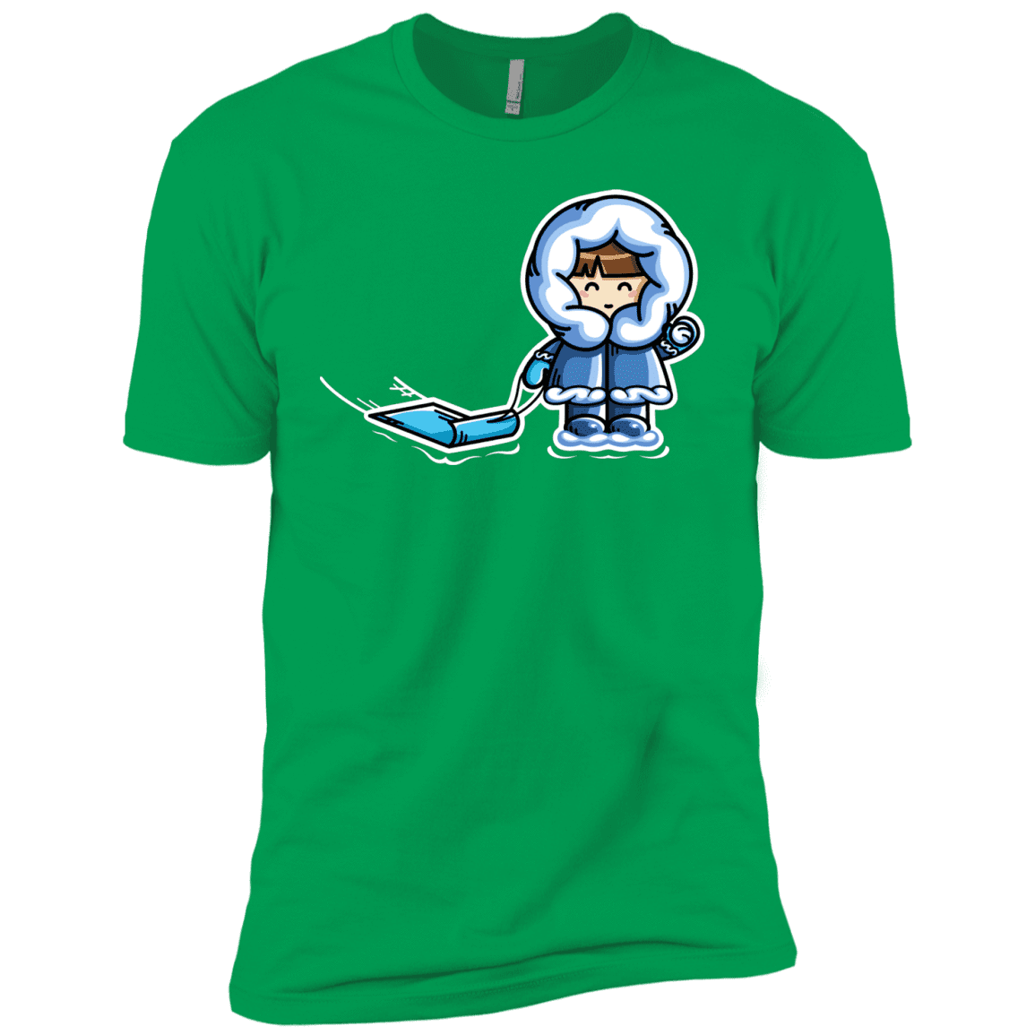 T-Shirts Kelly Green / YXS Kawaii Cute Fun In The Snow Boys Premium T-Shirt