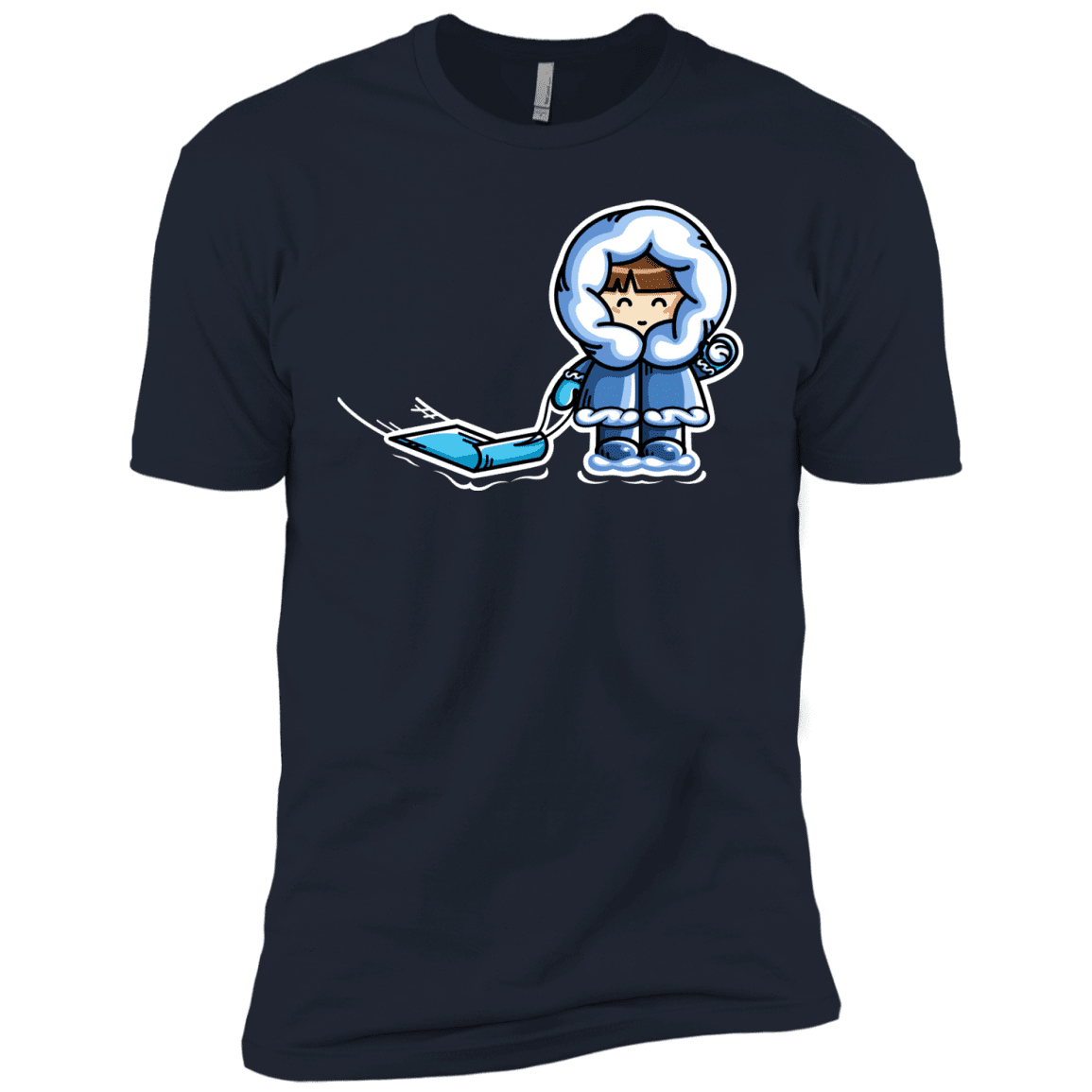 T-Shirts Midnight Navy / YXS Kawaii Cute Fun In The Snow Boys Premium T-Shirt