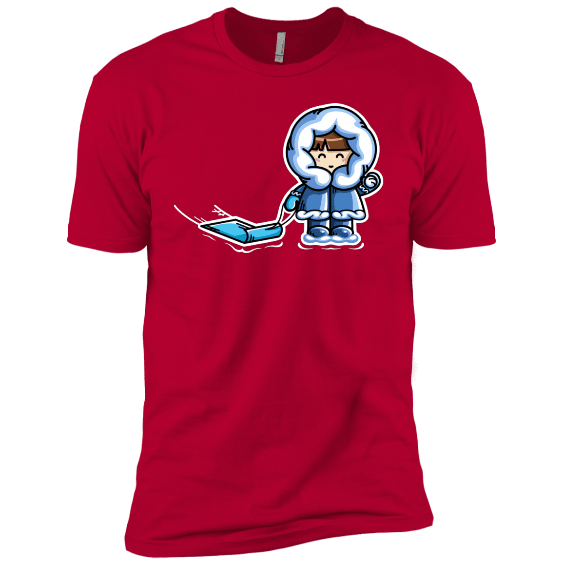 T-Shirts Red / YXS Kawaii Cute Fun In The Snow Boys Premium T-Shirt