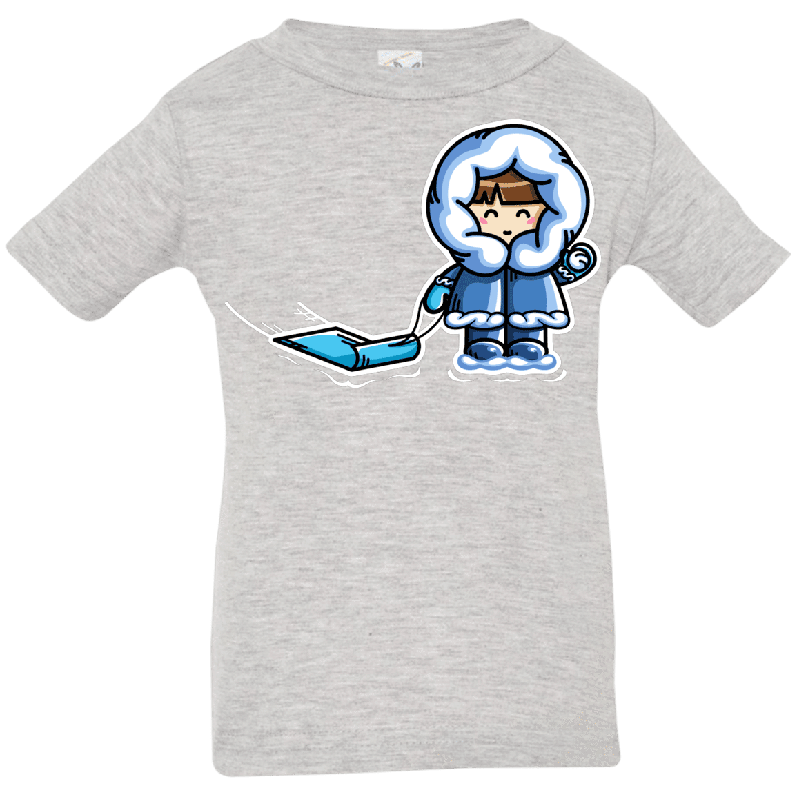 T-Shirts Heather Grey / 6 Months Kawaii Cute Fun In The Snow Infant Premium T-Shirt
