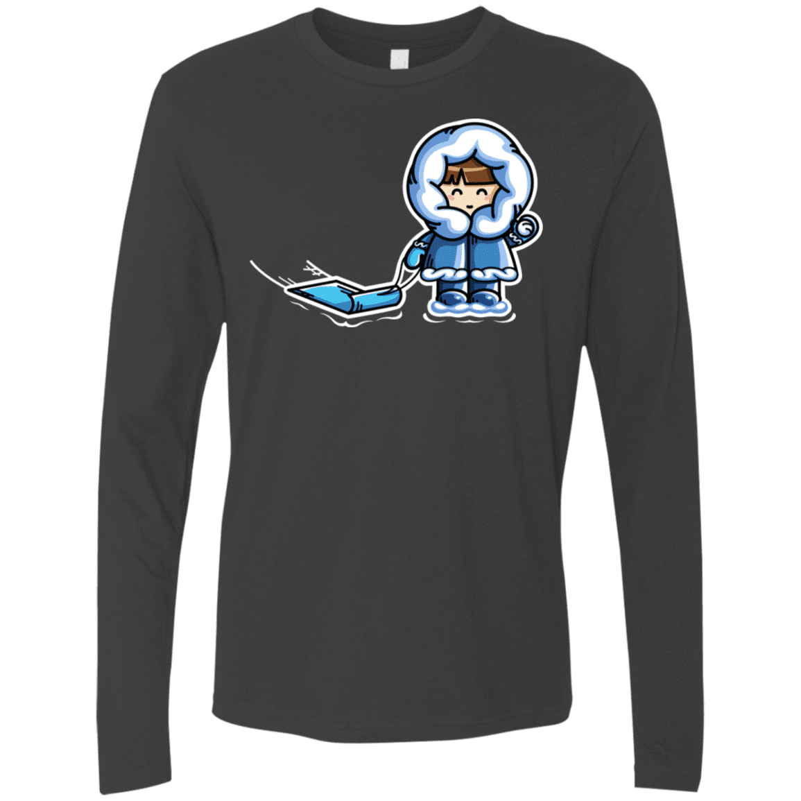 T-Shirts Heavy Metal / S Kawaii Cute Fun In The Snow Men's Premium Long Sleeve