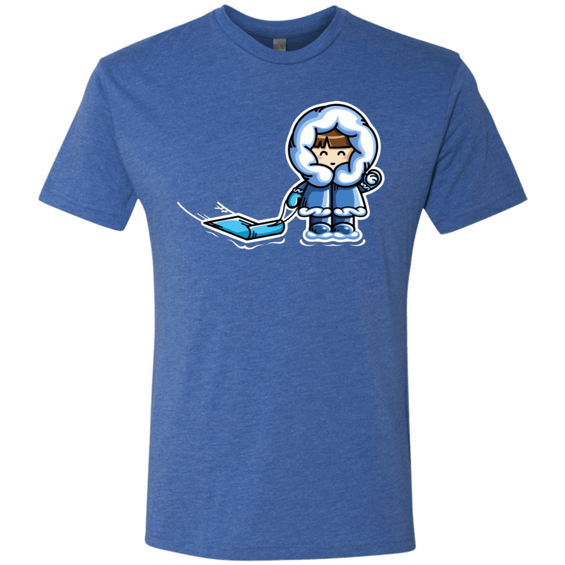 T-Shirts Vintage Royal / S Kawaii Cute Fun In The Snow Men's Triblend T-Shirt