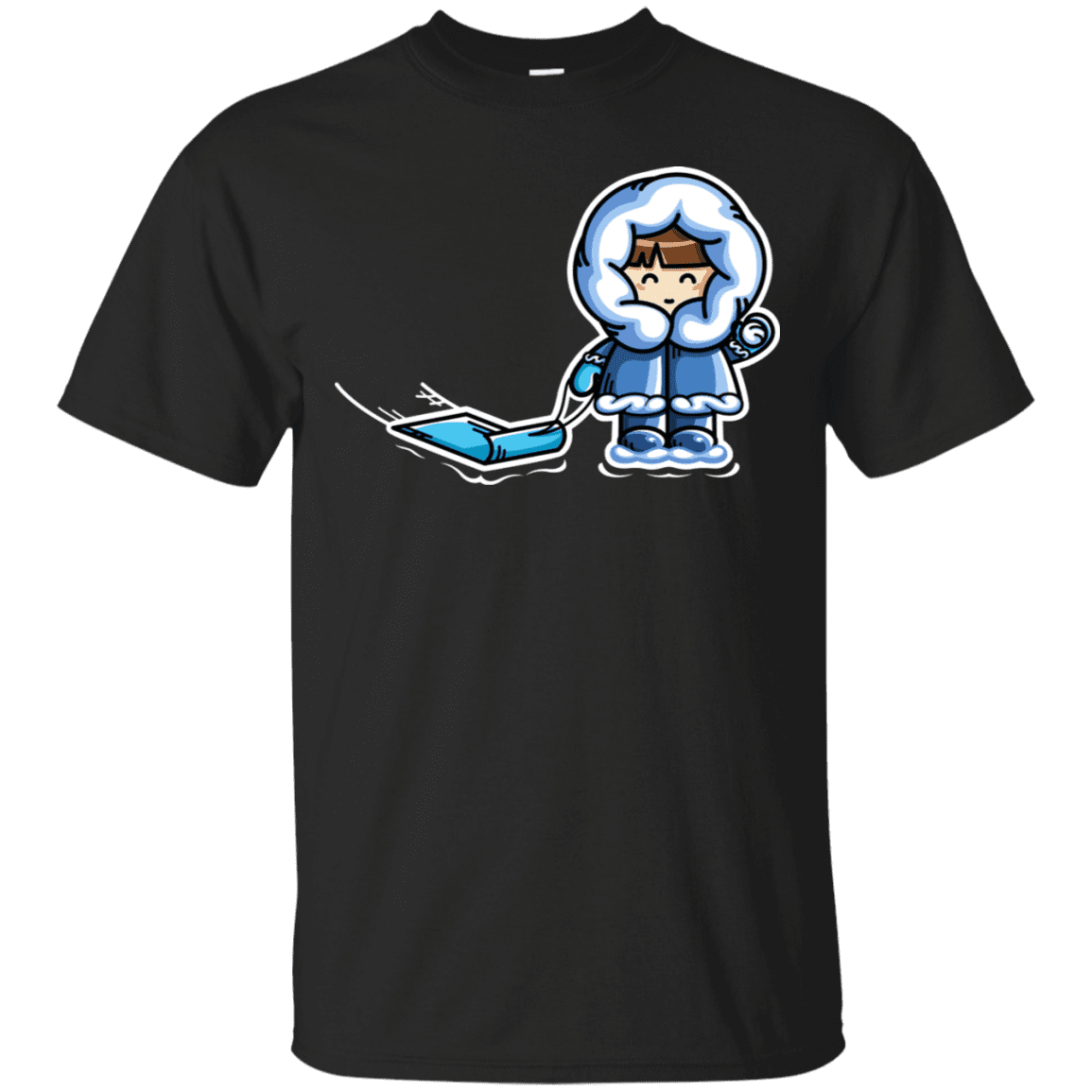 T-Shirts Black / S Kawaii Cute Fun In The Snow T-Shirt