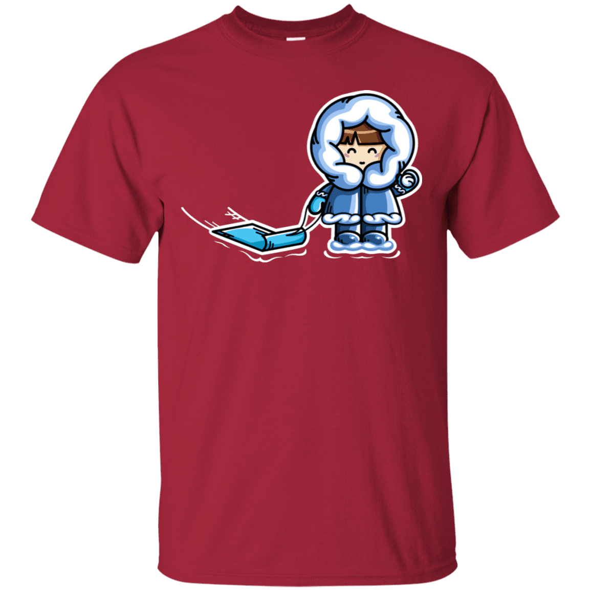 T-Shirts Cardinal / S Kawaii Cute Fun In The Snow T-Shirt