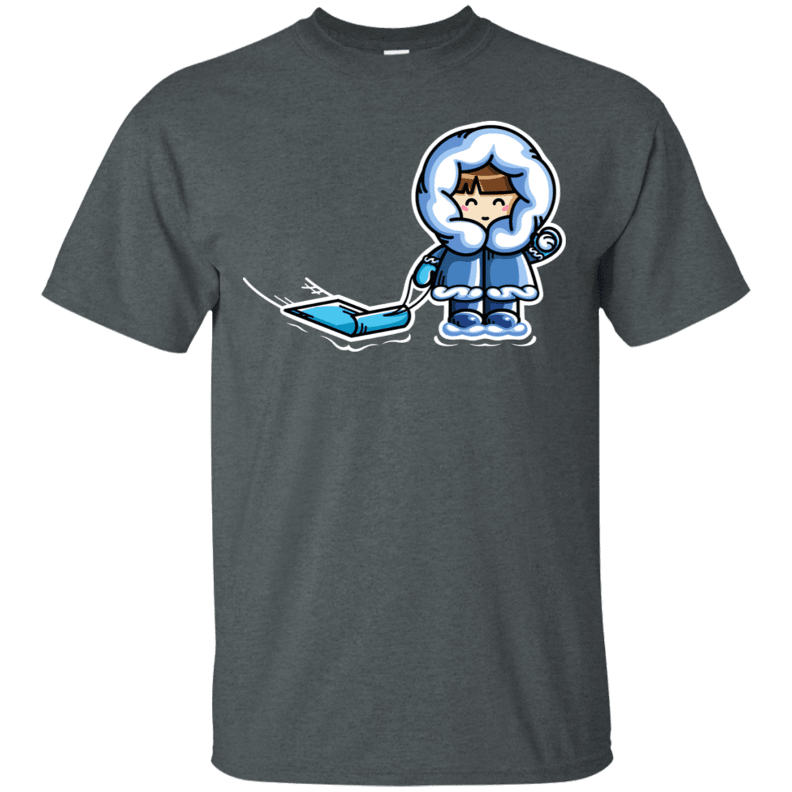 T-Shirts Dark Heather / S Kawaii Cute Fun In The Snow T-Shirt