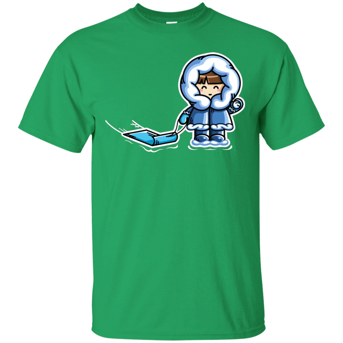 T-Shirts Irish Green / S Kawaii Cute Fun In The Snow T-Shirt