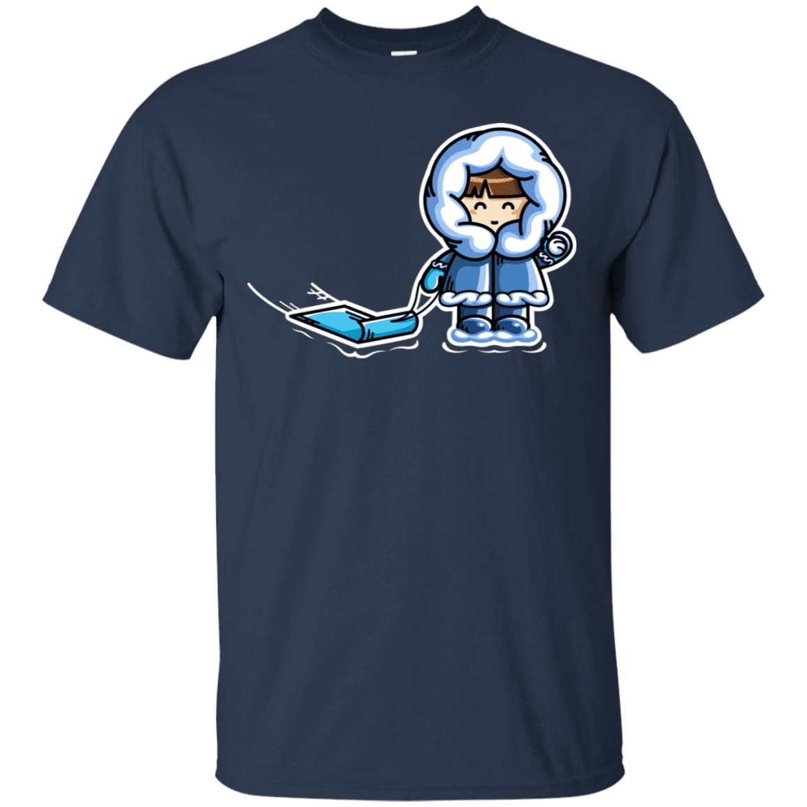 T-Shirts Navy / S Kawaii Cute Fun In The Snow T-Shirt