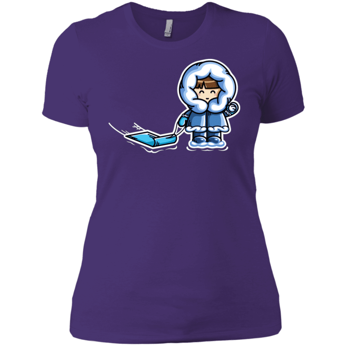 T-Shirts Purple Rush/ / X-Small Kawaii Cute Fun In The Snow Women's Premium T-Shirt