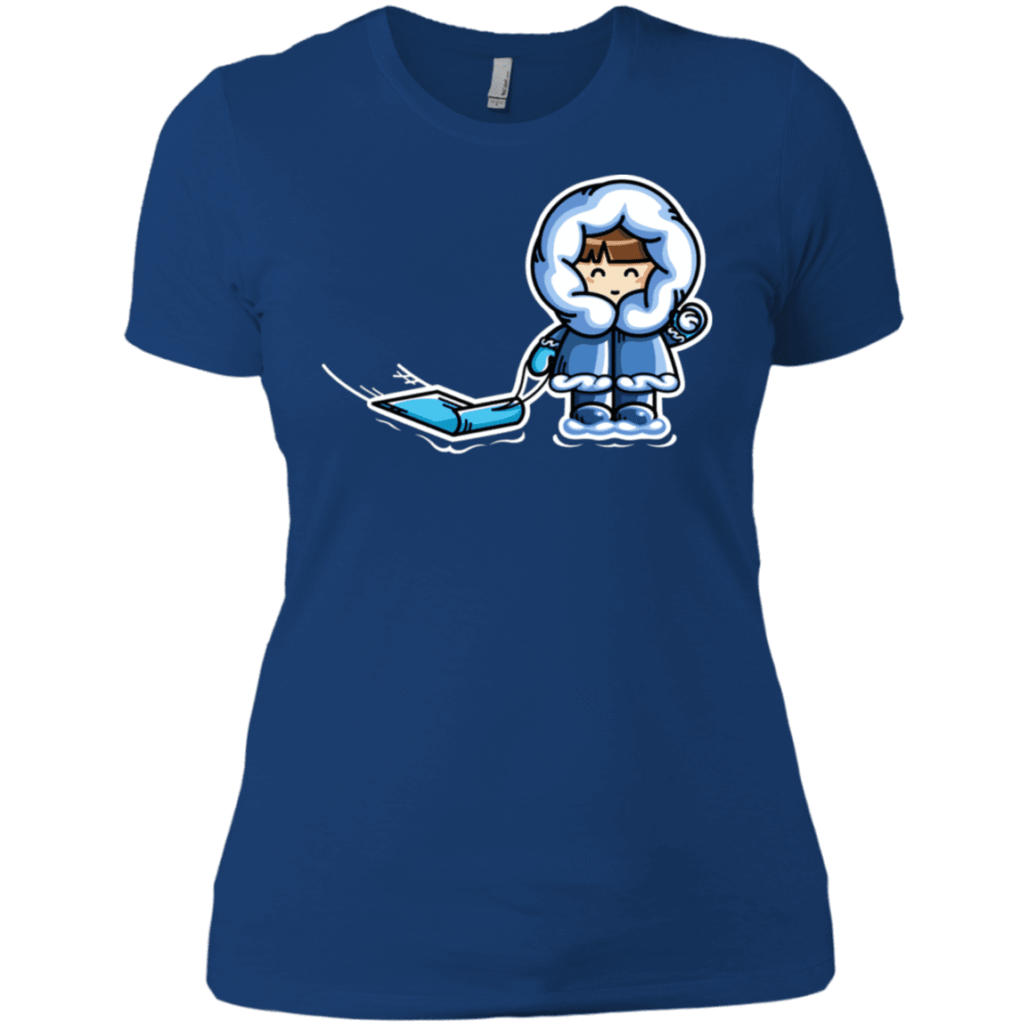 T-Shirts Royal / X-Small Kawaii Cute Fun In The Snow Women's Premium T-Shirt
