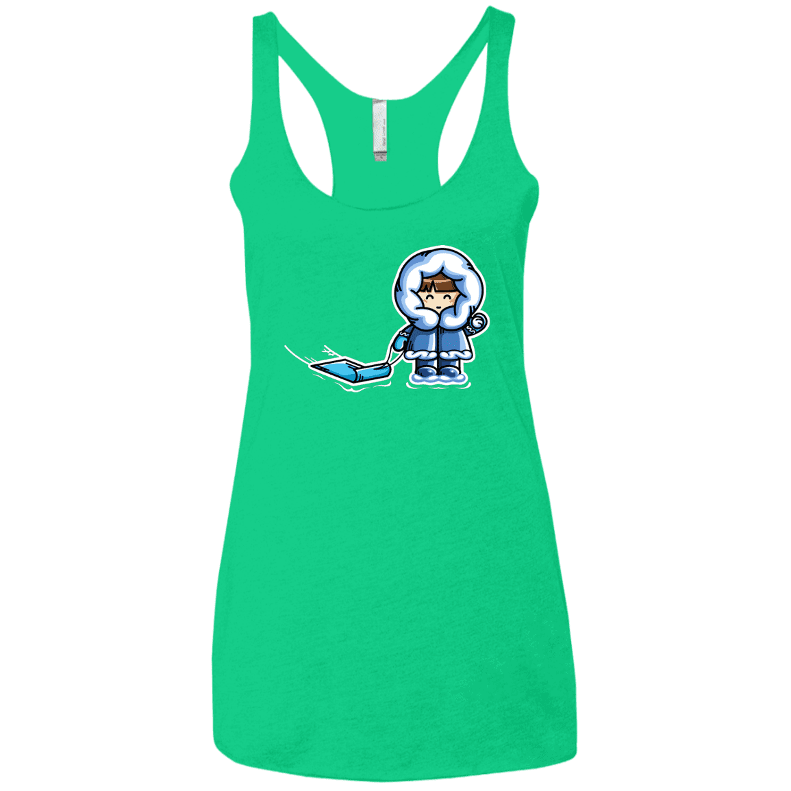 T-Shirts Envy / X-Small Kawaii Cute Fun In The Snow Women's Triblend Racerback Tank