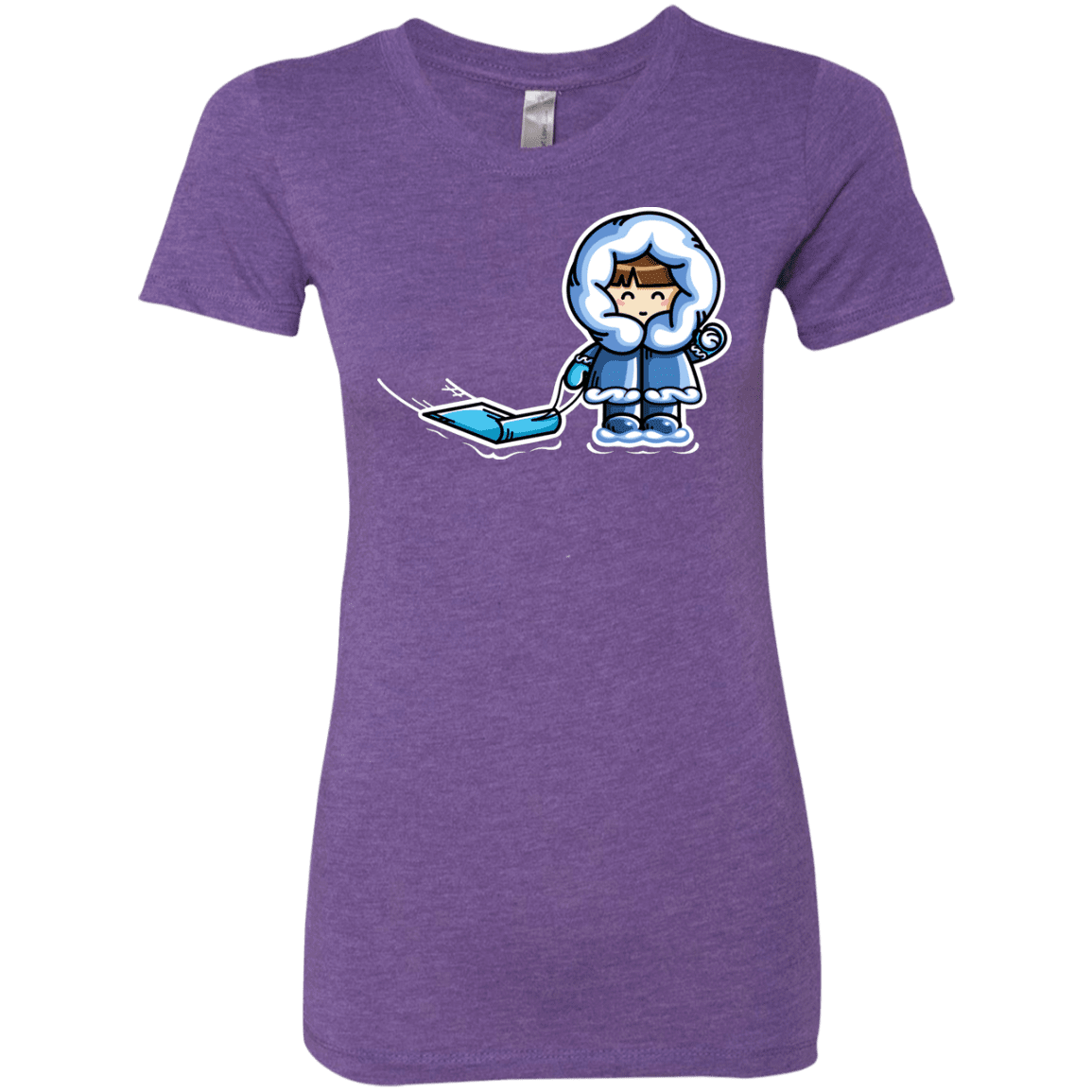 T-Shirts Purple Rush / S Kawaii Cute Fun In The Snow Women's Triblend T-Shirt