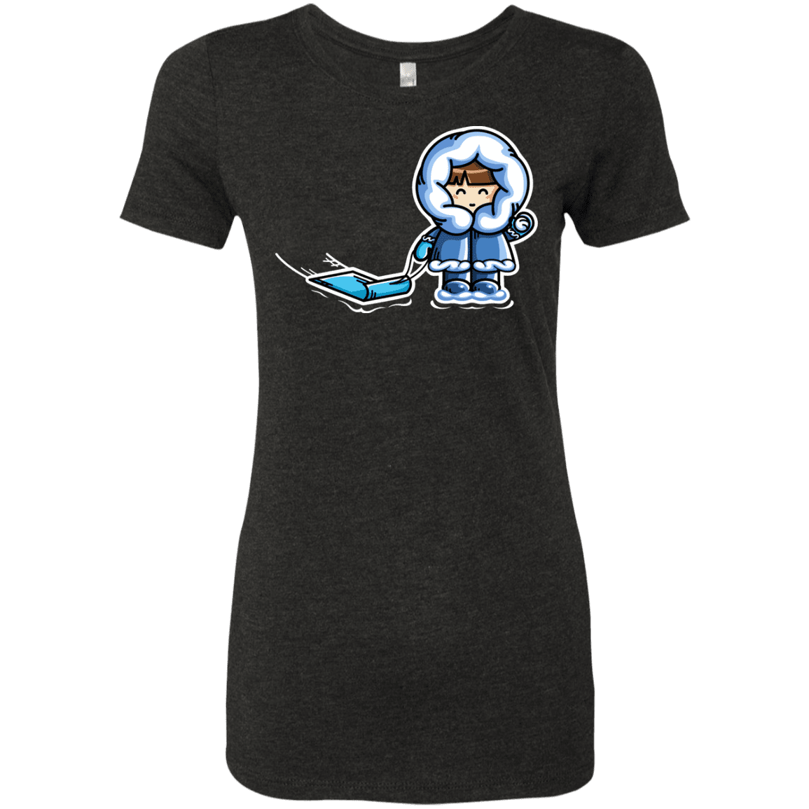 T-Shirts Vintage Black / S Kawaii Cute Fun In The Snow Women's Triblend T-Shirt
