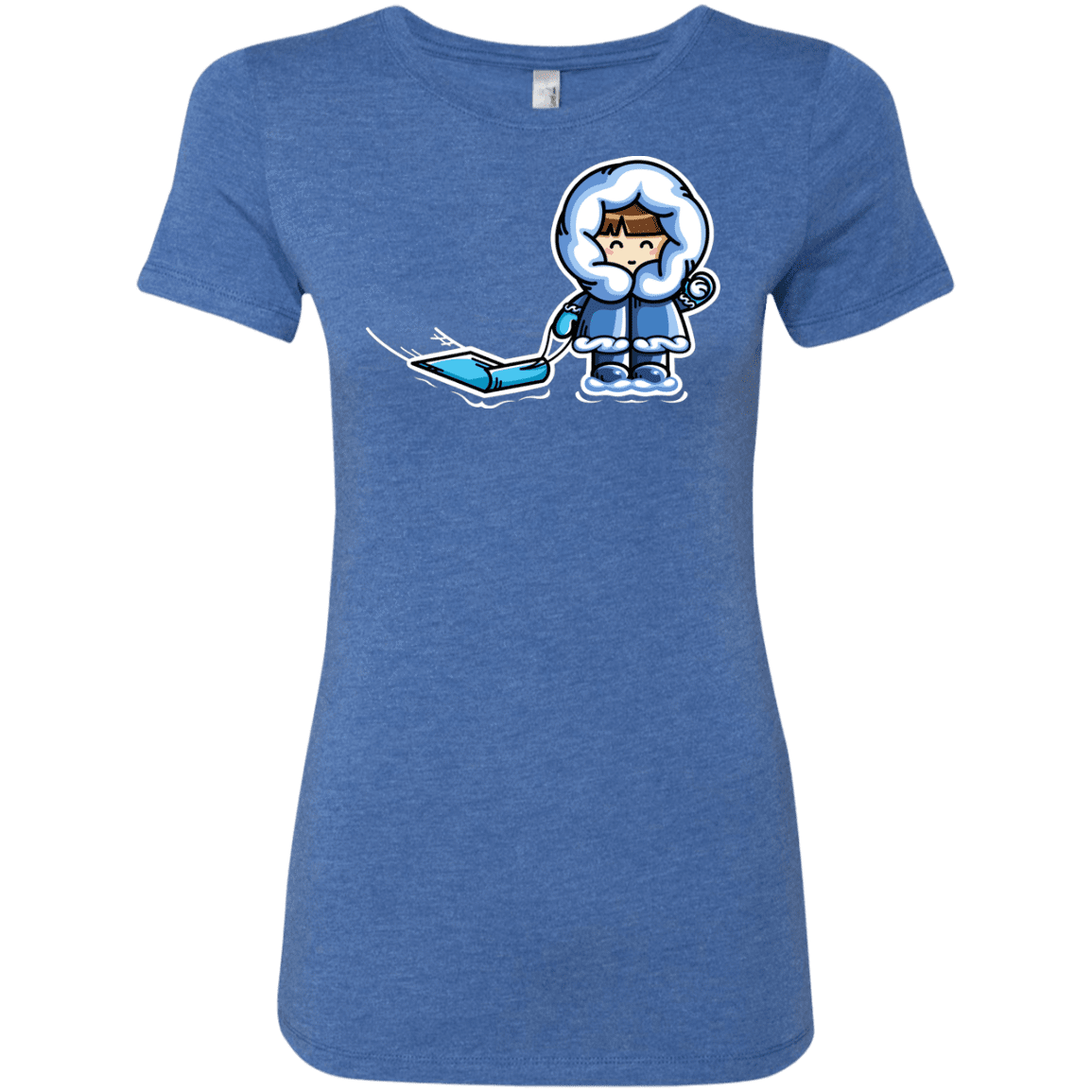 T-Shirts Vintage Royal / S Kawaii Cute Fun In The Snow Women's Triblend T-Shirt
