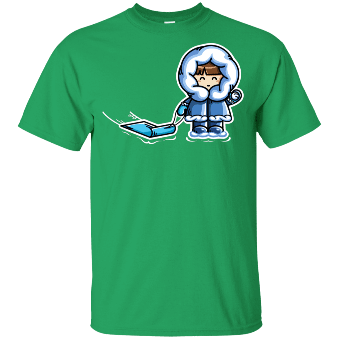 T-Shirts Irish Green / YXS Kawaii Cute Fun In The Snow Youth T-Shirt