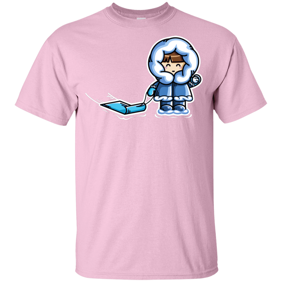 T-Shirts Light Pink / YXS Kawaii Cute Fun In The Snow Youth T-Shirt