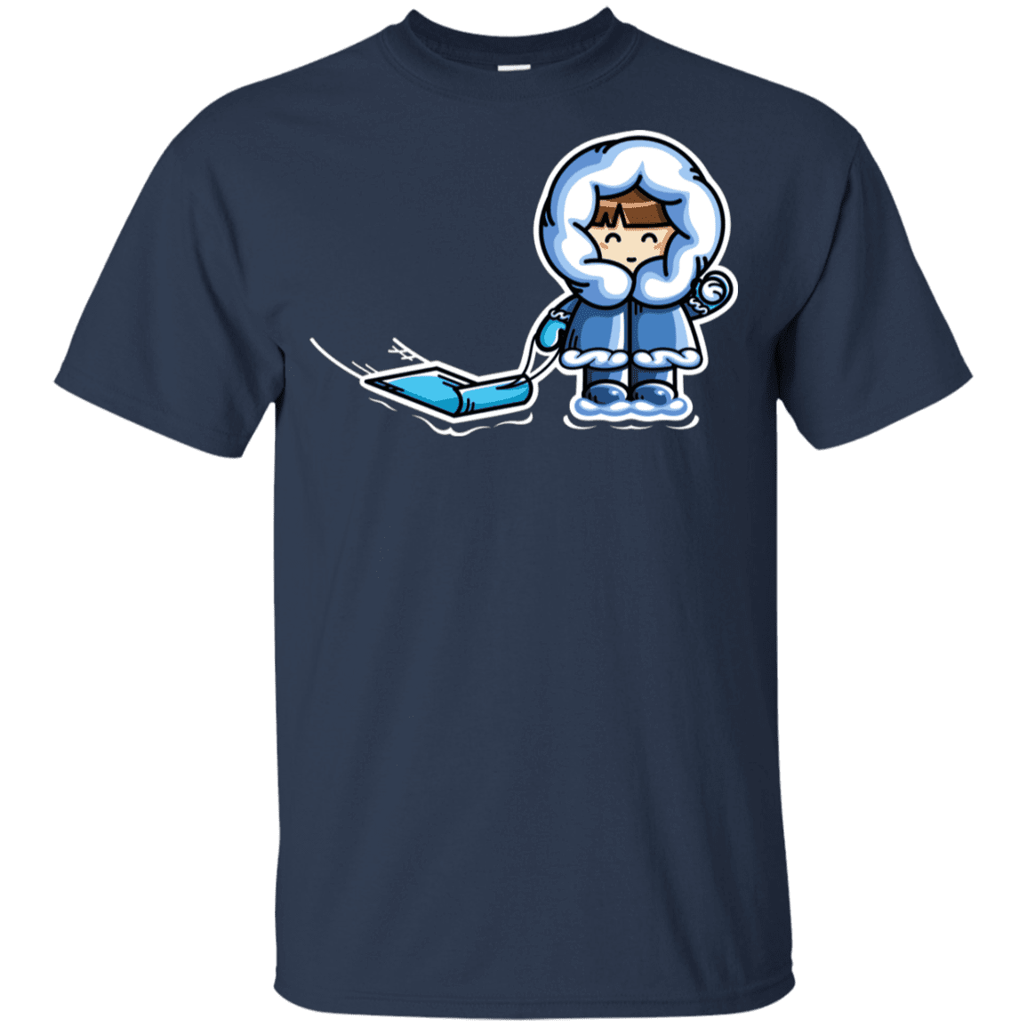 T-Shirts Navy / YXS Kawaii Cute Fun In The Snow Youth T-Shirt