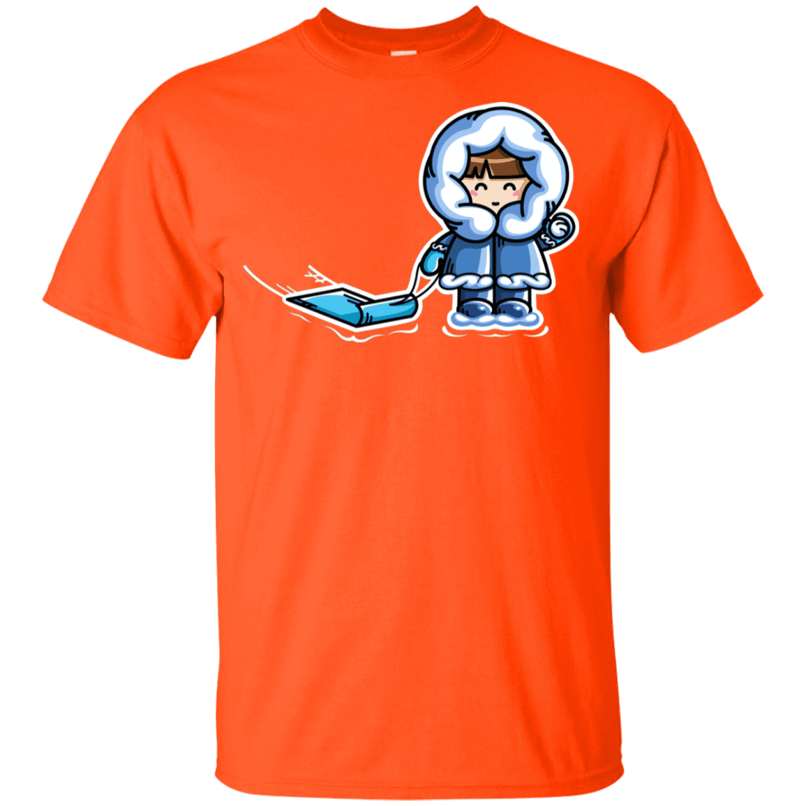 T-Shirts Orange / YXS Kawaii Cute Fun In The Snow Youth T-Shirt
