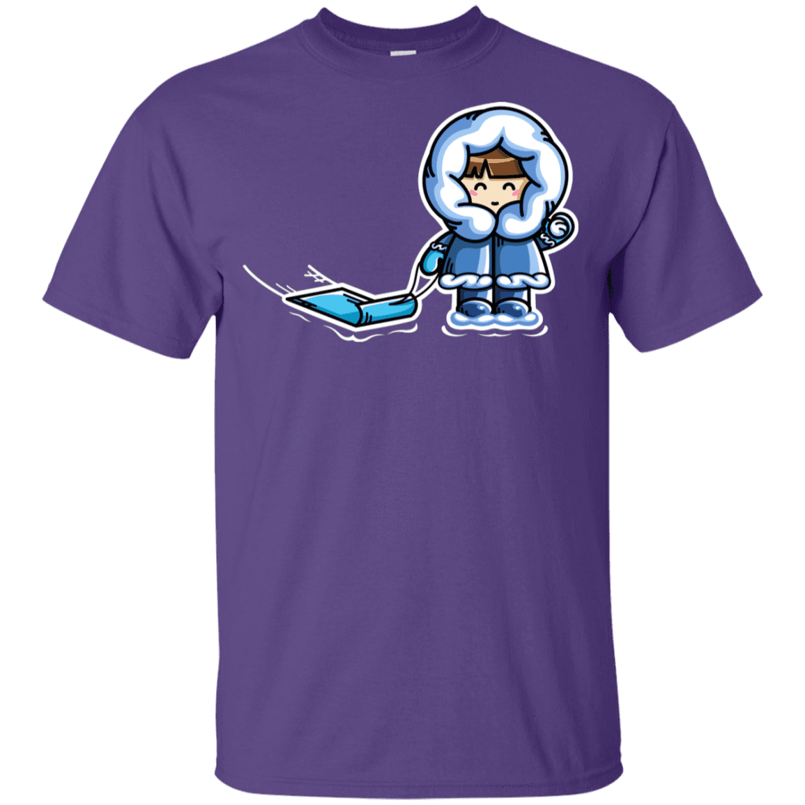 T-Shirts Purple / YXS Kawaii Cute Fun In The Snow Youth T-Shirt