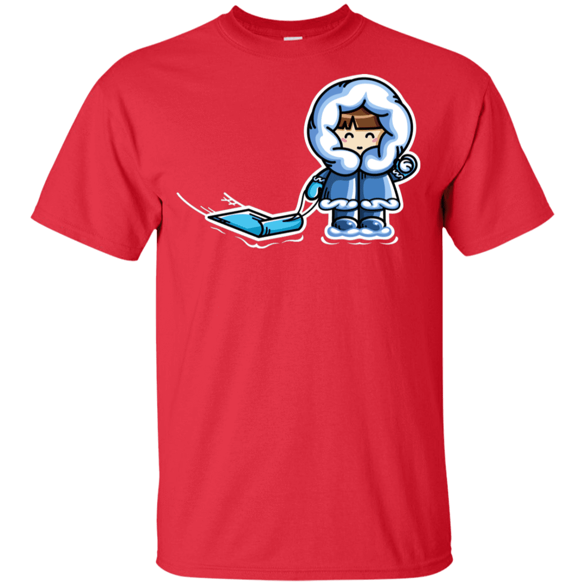 T-Shirts Red / YXS Kawaii Cute Fun In The Snow Youth T-Shirt