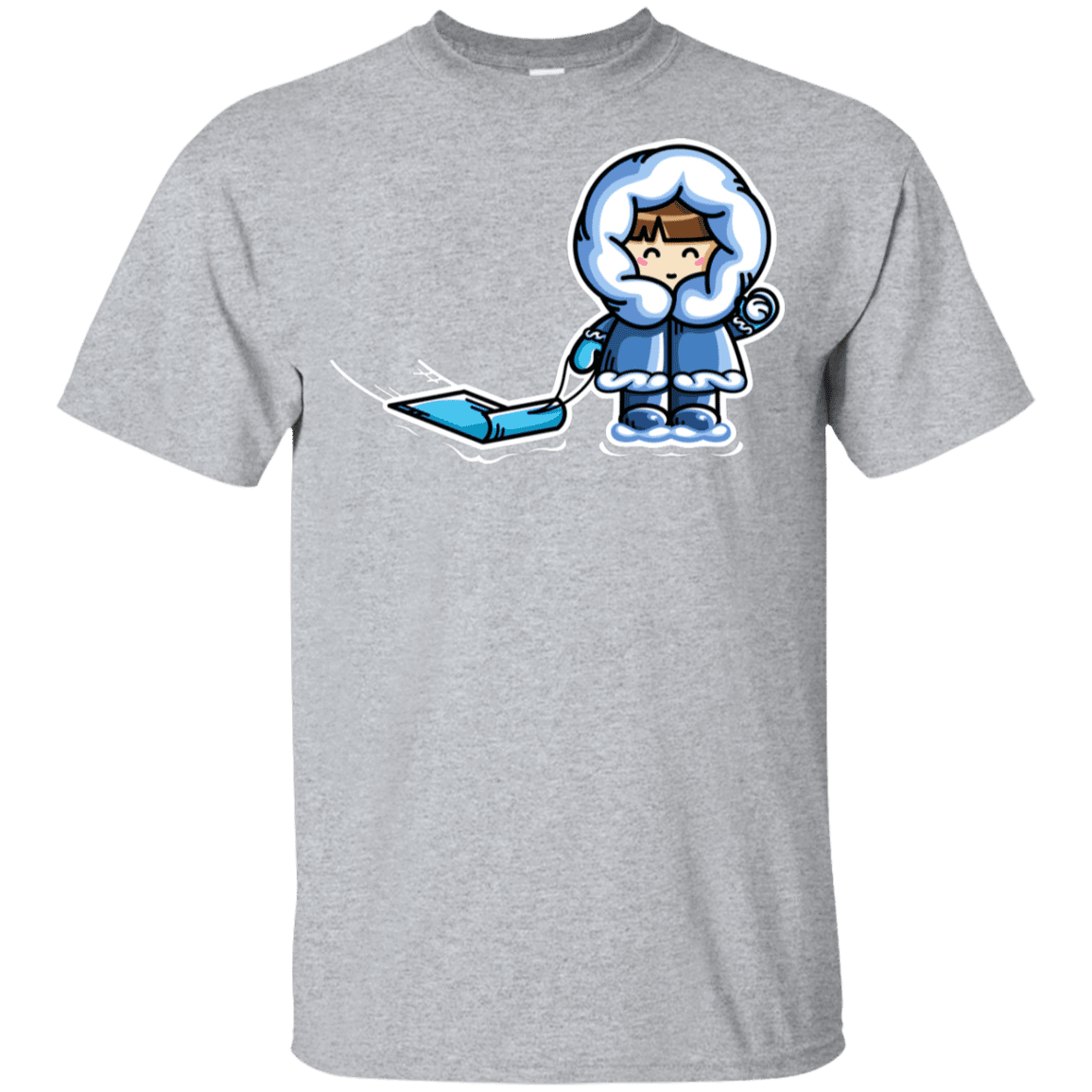 T-Shirts Sport Grey / YXS Kawaii Cute Fun In The Snow Youth T-Shirt