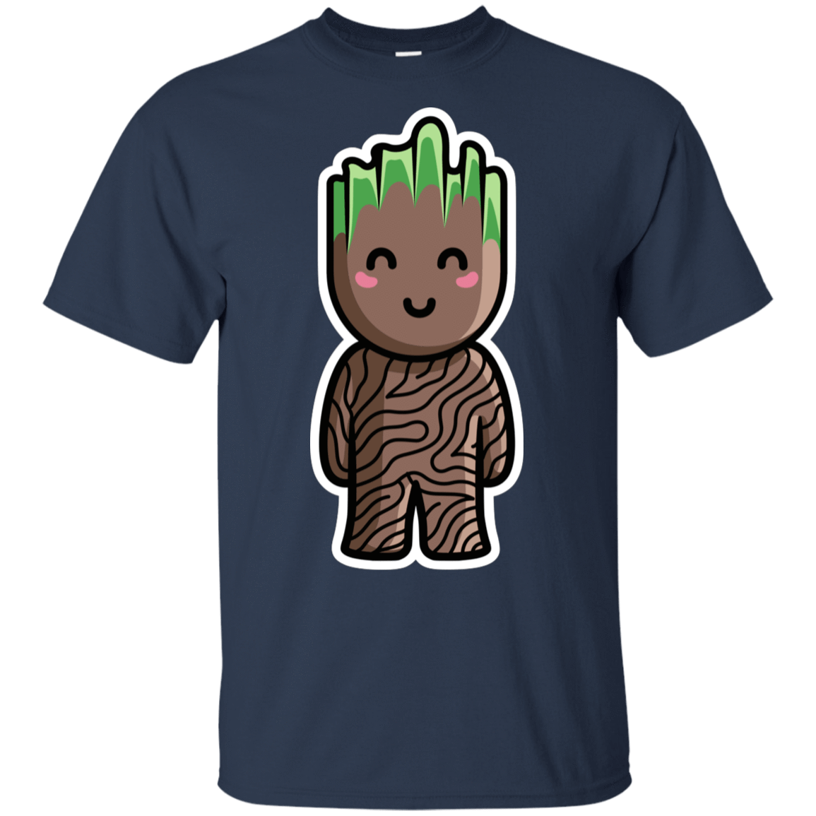 T-Shirts Navy / S Kawaii Cute Groot T-Shirt