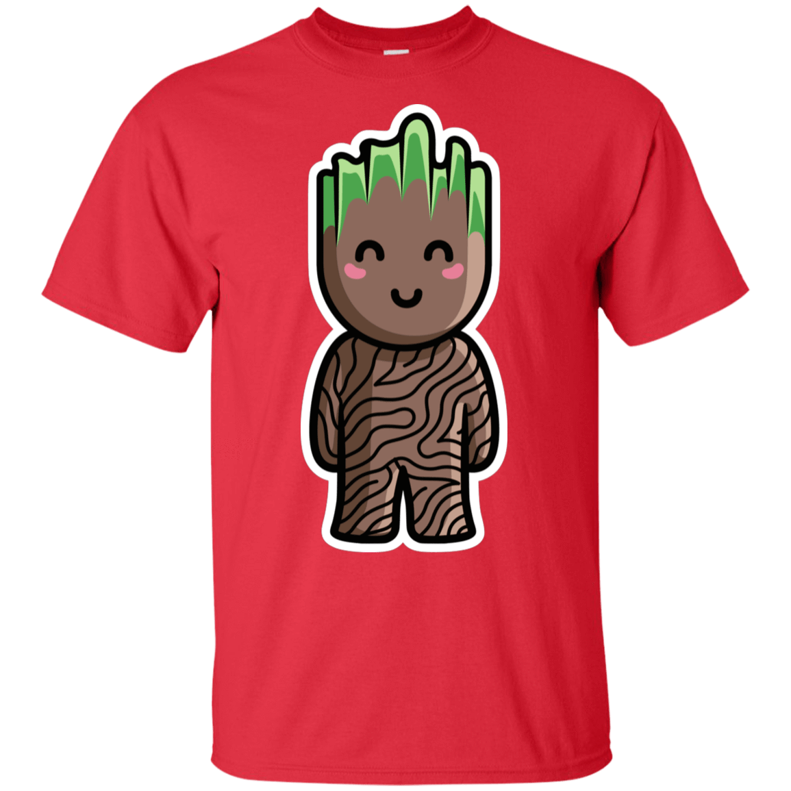 T-Shirts Red / S Kawaii Cute Groot T-Shirt